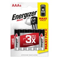 Батарейка алкалиновая Energizer Max AAA/LR03 FSB 6 шт.