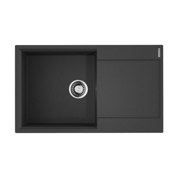 Кухонная мойка OMOIKIRI Daisen 86-BL 86х50см искусственный гранит/черный