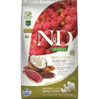 Сухой корм для собак для здоровья кожи и шерсти FARMINA N&D Dog Grain Free Quinoa Skin&Coat Duck беззерновой Утка Киноа 2.5 кг