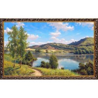 Картина на холсте Русская коллекция Просторы, 68х108 см