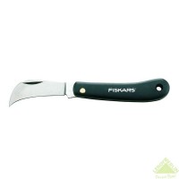 Нож для прививок изогнутый Fiskars. 17 см нержавеющая сталь