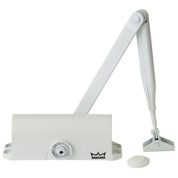 Доводчик дверной Dorma TS-77 EN2, до 40 кг, алюминий, цвет белый