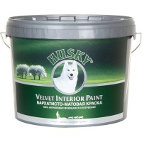 Краска для стен и потолков Husky Бархатная цвет белый 9 л