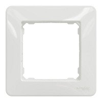 Рамка для розеток и выключателей Schneider Electric Sedna Design 1 пост, цвет белый