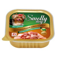 Влажный корм для собак СмоллиДог (Smolly dog), Телятина с цыпленком для щенков, 100г