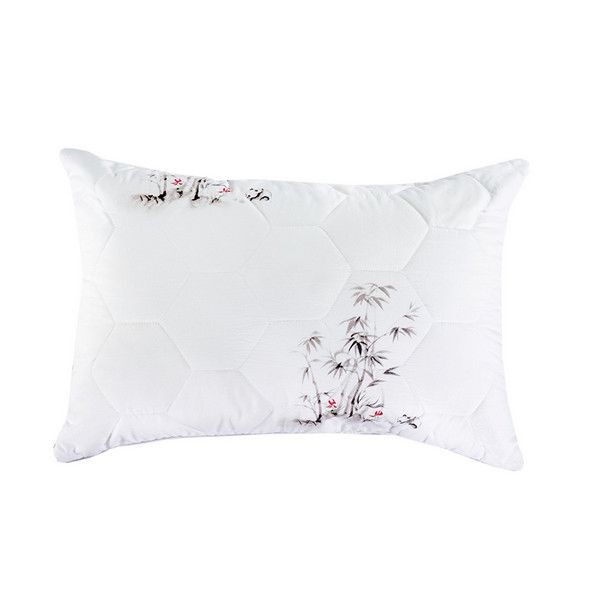 Подушка Primavelle Bellissimo MilkBamboo, 50х72 см, бамбук с молочный белком, цвет белый с рисунком