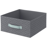 Корзина Spaceo KUB Archi M 15x31x31 см 14 л полиэстер цвет комбинированный серый