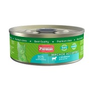 Консервы для котят ЧЕТВЕРОНОГИЙ ГУРМАН Мясное ассорти Ягненок 100 г
