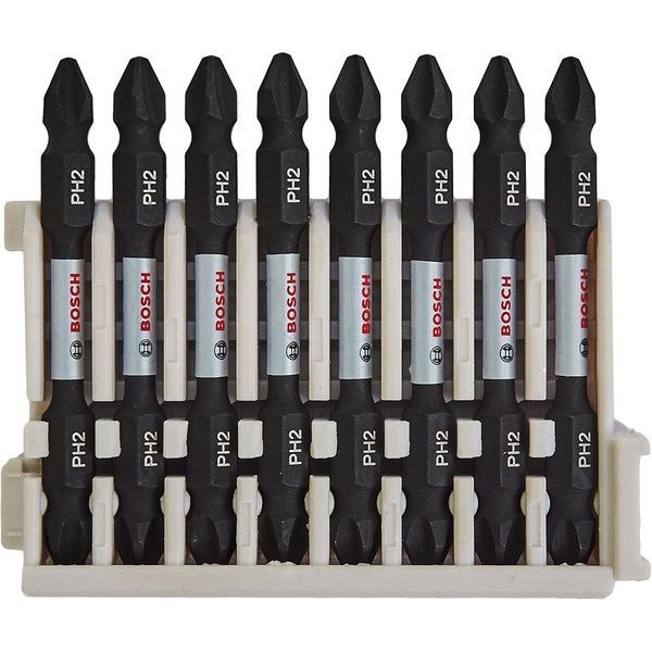 Биты ударные двусторонние Bosch Impact Control, PH2/PH2, 65 мм, 8 шт.
