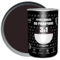 Эмаль по ржавчине 3 в 1 Dali гладкая цвет коричневый 0.9 кг