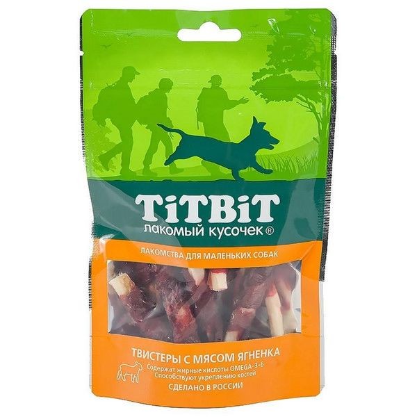 TitBit Твистеры с мясом Ягненка для маленьких собак 50г