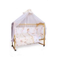 Комплект постельного белья AmaroBaby Мишкин Сон в кроватку, поплин 7 предметов