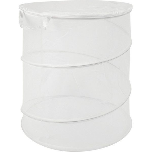Корзина складная Mesh 45х50 см 80 л с ручками, цвет белый
