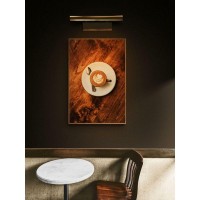 Плакат "34;Просто Постер "34; Капучино с рисунком 60x90 в раме 165752716941