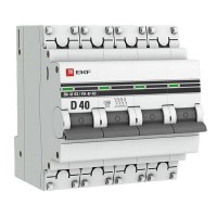 Выключатель автоматический EKF PROxima mcb4763-4-40D-pro 4Р 230В 40А