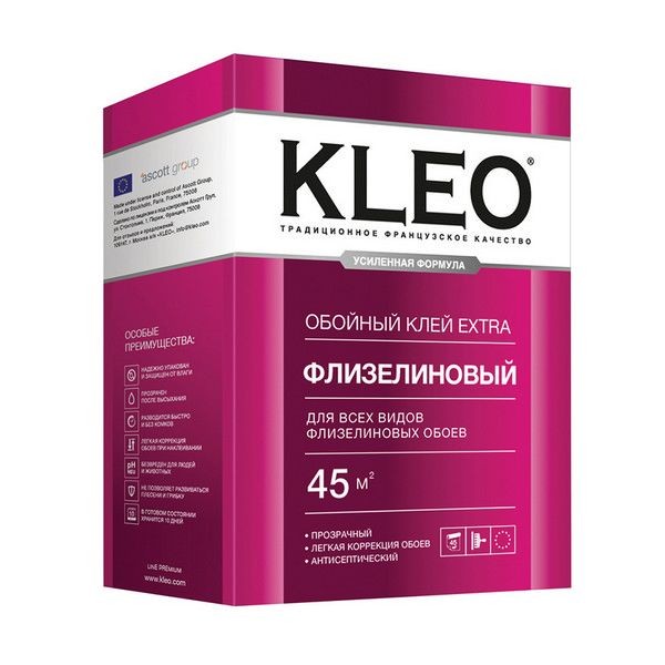 Клей для флизелиновых обоев Kleo 030 EXTRA 45 wb 45 м2
