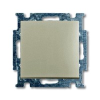 Переключатель промежуточный встраиваемый ABB Basic 55 1 клавиша, цвет шампань