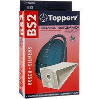 Комплект бумажных мешков для пылесоса Topperr BS 2