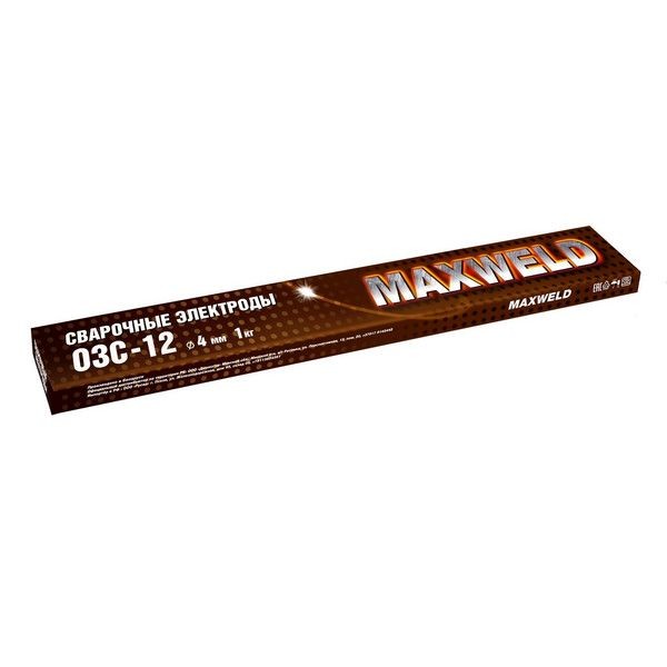 Электрод для сварки Maxweld СТАЛЬ 4ММ,1КГ ОЗС-12