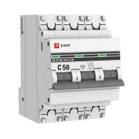 Выключатель автоматический EKF PROxima mcb4763-6-3-50C-pro 3Р 230В 50А