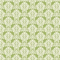 Обои бумажные York Wallcoverings Waverly Cottage зеленые ER8172 0.68 м