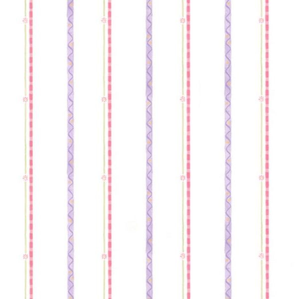 Обои бумажные York Wallcoverings Kids IV белые KZ4262YK 0.52 м