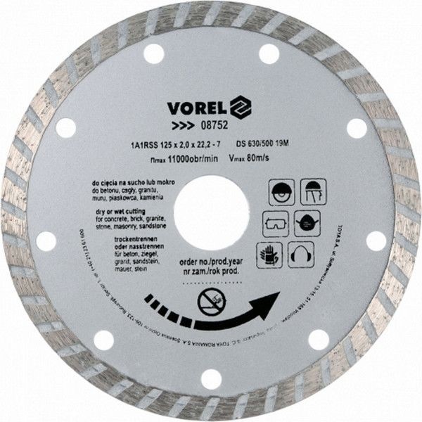 Диск алмазный Vorel 8752