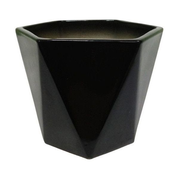 Кактусник 9x10x9 см v0.49 л керамика чёрный