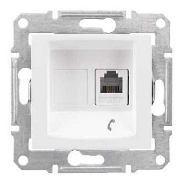 Розетка телефонная Schneider Electric SEDNA SDN4101121