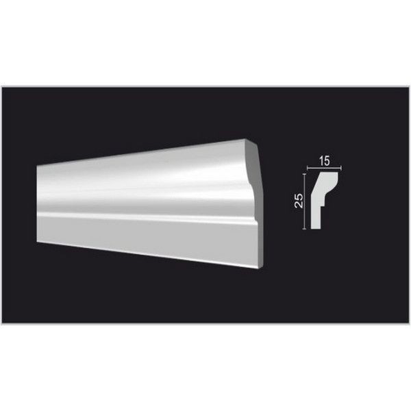 Молдинг потолочный Decor-Dizayn DD34 15х2000 мм дюропласт
