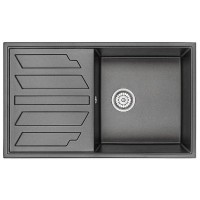 Кухонная мойка GRANULA кварцевая,оборачиваемая GR-8601 860*500 мм черный.