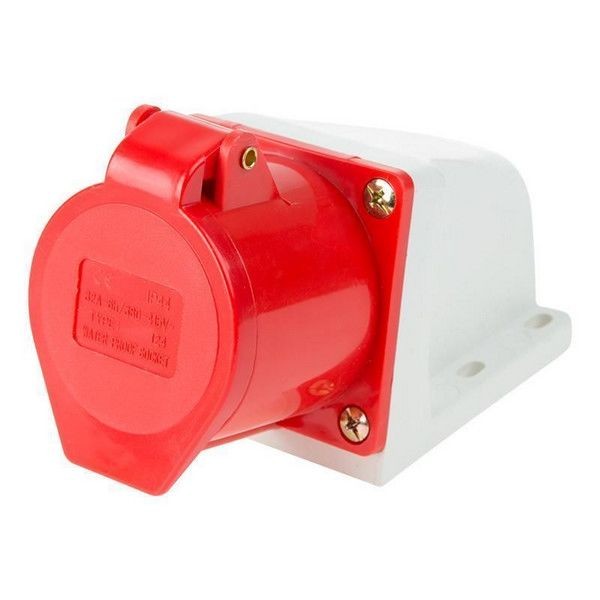 Розетка Rexant 124 стационарная, 3Р+РЕ, 32А, 380В, IP44
