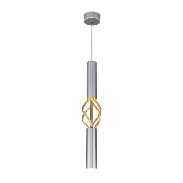 Люстра светодиодная Eurosvet Lance 50191-1 LED матовое серебро-матовое золото Нейтральный цвет Золото 2 м²