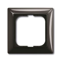 Рамка для розеток и выключателей ABB Basic 55 1 поста, цвет шато (черный)