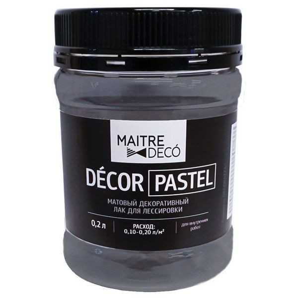 Лак матовый Maitre Deco Decor Pastel 0.2 л цвет прозрачный