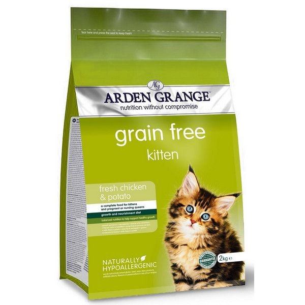 Сухой корм для котят ARDEN GRANGE беззерновой Курица Картофель 2 кг