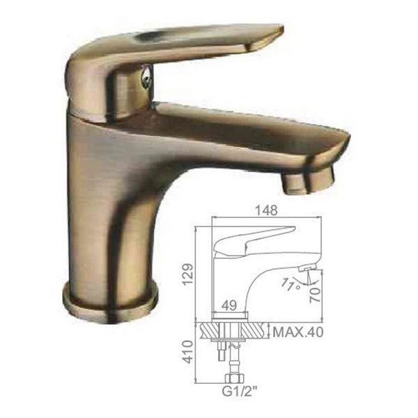 Смеситель для раковины Ledeme L1048C