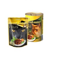 Пауч для кошек Ночной охотник д/кошек Курица в соусе 100гр х 24 шт.