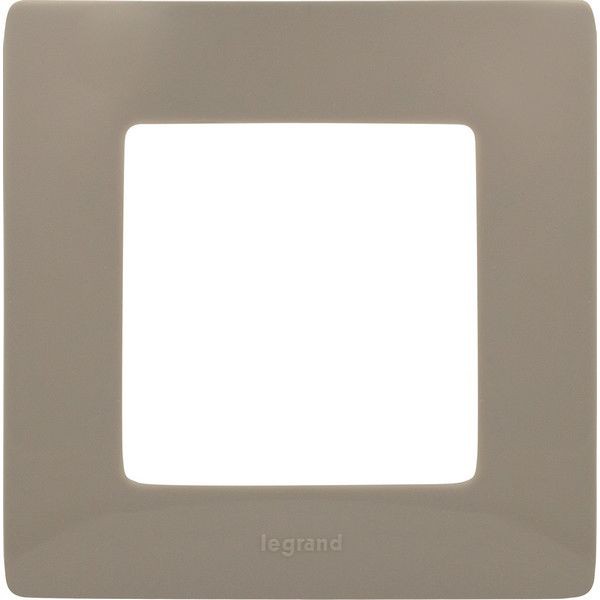 Рамка для розеток и выключателей Legrand Etika 1 пост, цвет светлая галька