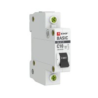 Автоматический выключатель EKF Basic mcb4729-1-10C, 1P 10А (C) 4,5кА ВА 47-29