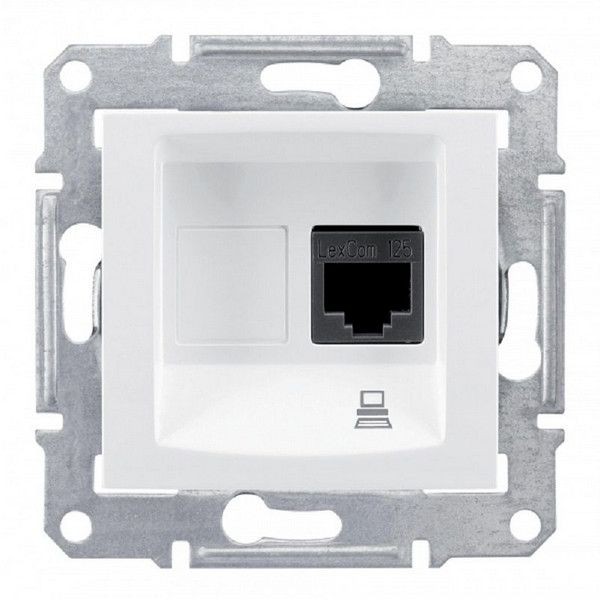 Розетка компьютерная Schneider Electric SEDNA SDN4500121