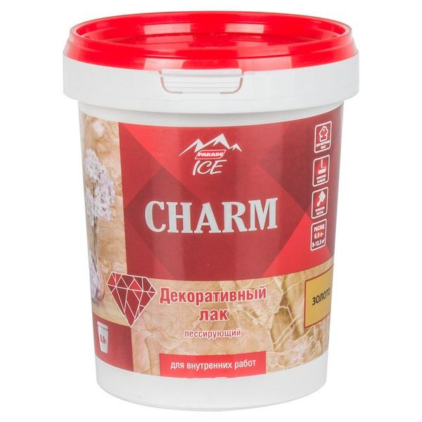 Лак декоративный Parade ICE Charm 0.9 л цвет золото
