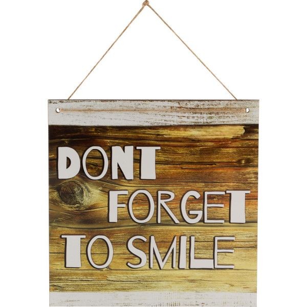 Табличка декоративная Don "39;t forget to smile ИТ-014 Волшебная страна