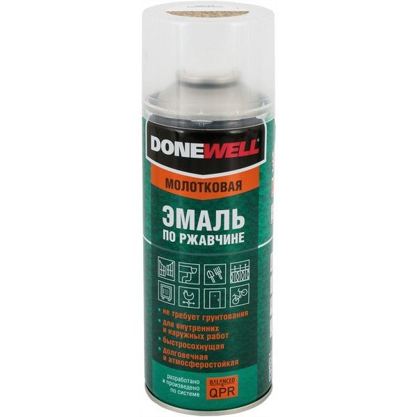 Эмаль по ржавчине Donewell цвет чёрно-бронзовый 0.52 л