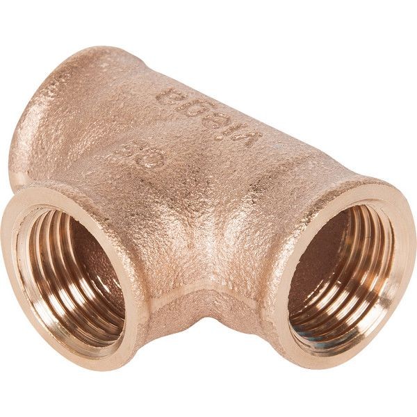 Тройник Viega 264222, внутренняя резьба, 1/2 "34;, бронза 264222
