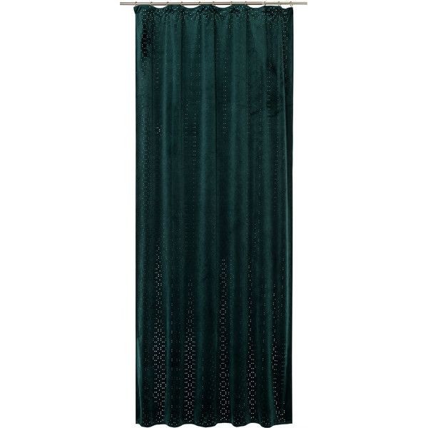 Штора на ленте RakaposhiForest 140x280 см геометрия цвет зелёный