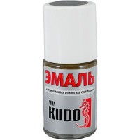 Эмаль автомобильная Kudo с кисточкой, цвет мокрый асфальт, 15 мл