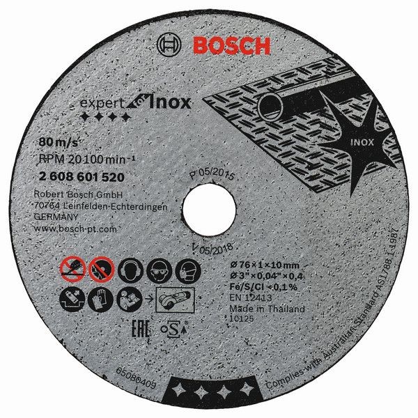 Круг отрезной Bosch Expert For Inox 76 мм, 5 шт.