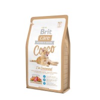 Сухой корм беззерновой для кошек-гурманов BRIT Care Cat Cocco Gourmand 2 кг