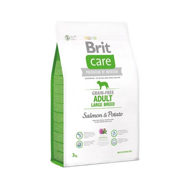 Сухой корм для собак крупных пород BRIT Care Salmon&Potato Adult Large Breed беззерновой Лосось Картофель 3 кг